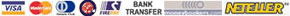 VISA | MasterCard | FirePay | Neteller | Moneybookers | Transfert Bancaire | Click&Buy | Diners Club | ACTeCASH