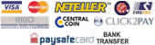 ClickandBuy | Carte de Cr�dit | Click2Pay | NETeller | Moneybookers | Citadel | Virement bancaire | EcoCard | UseMyBank | PaySafeCard